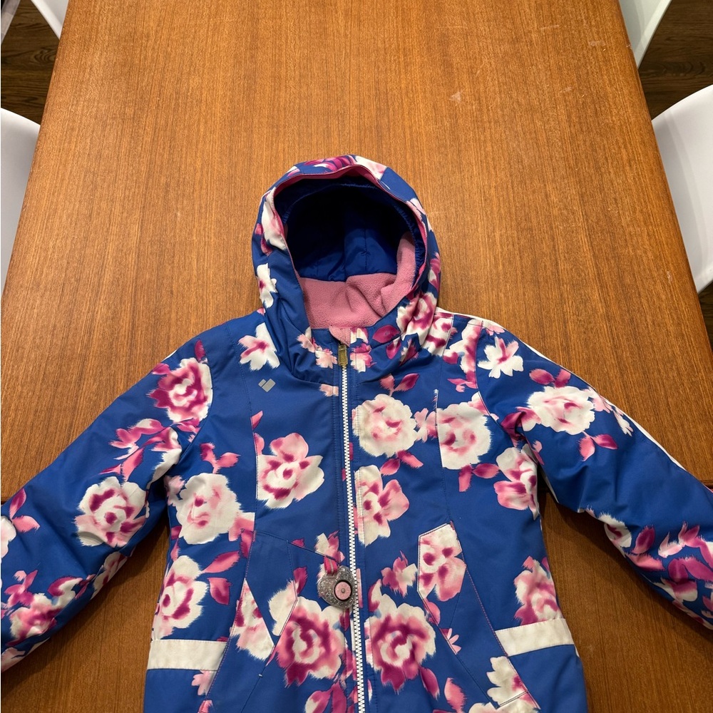 Obermeyer Girls Blue and Pink Ski Jacket